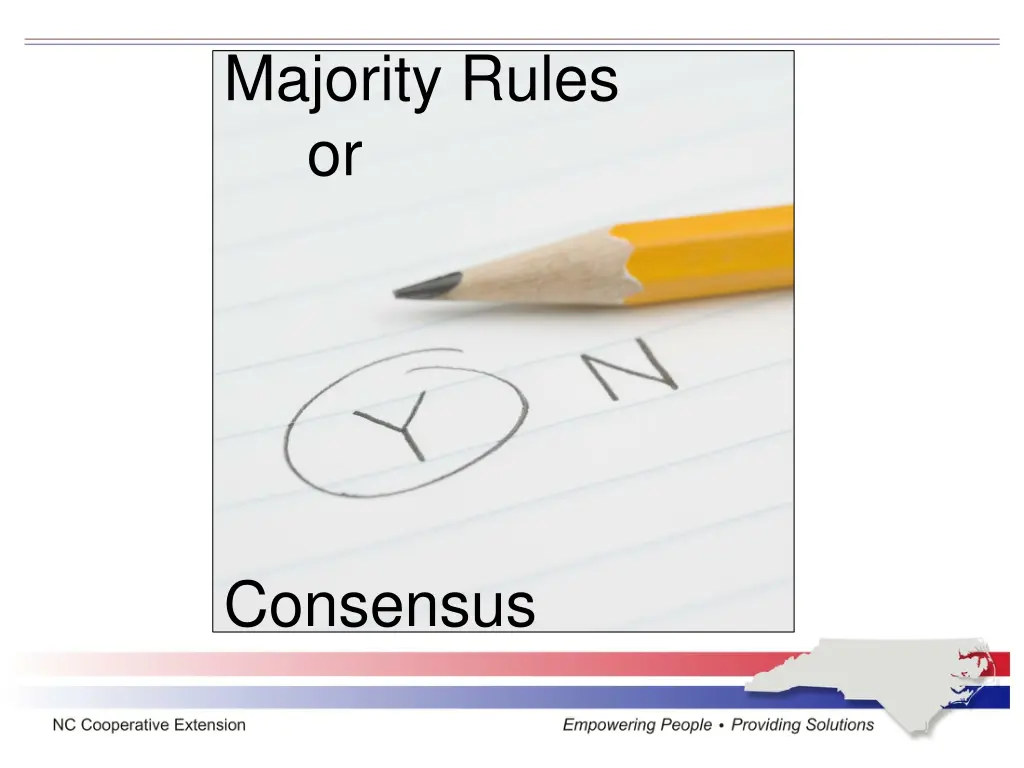 majority rules or