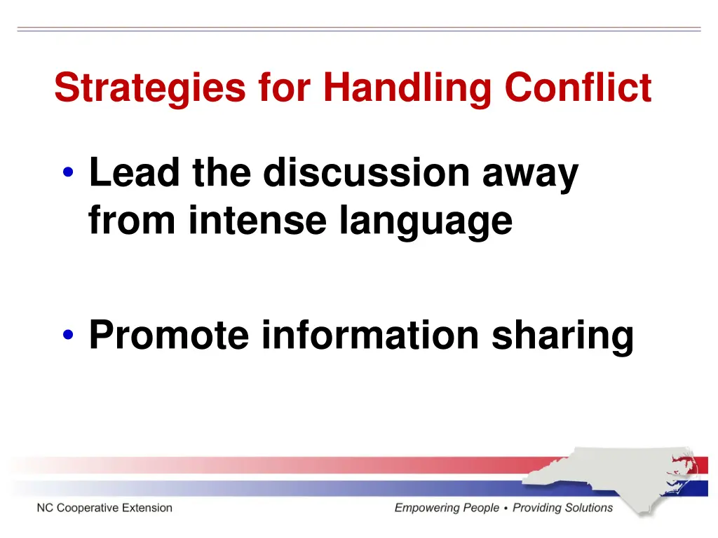 strategies for handling conflict
