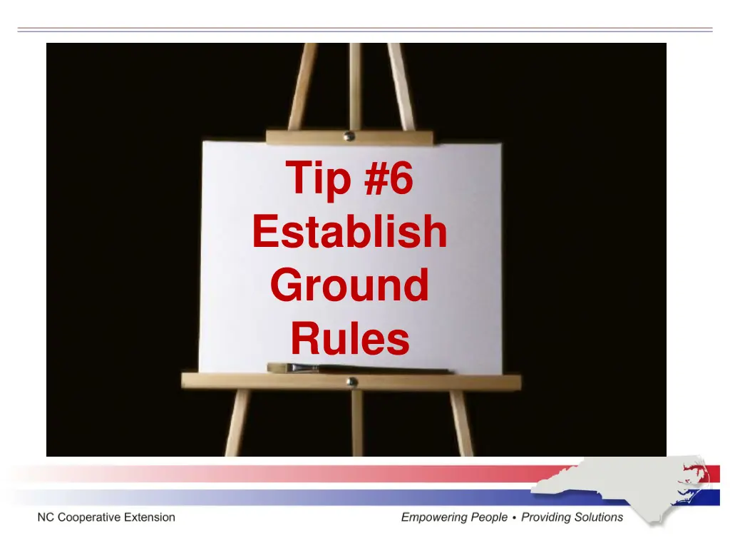 tip 6 establish ground rules