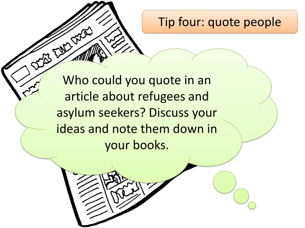 tip four quote people