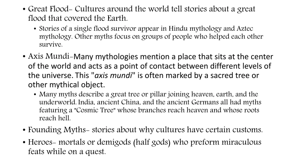 great flood cultures around the world tell