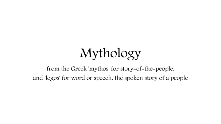 mythology