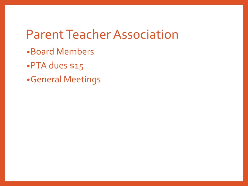 parent teacher association