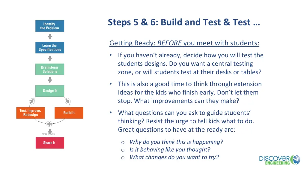 steps 5 6 build and test test