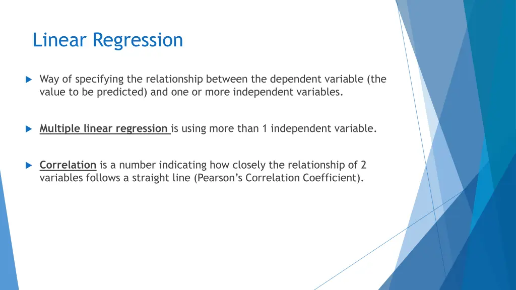 linear regression