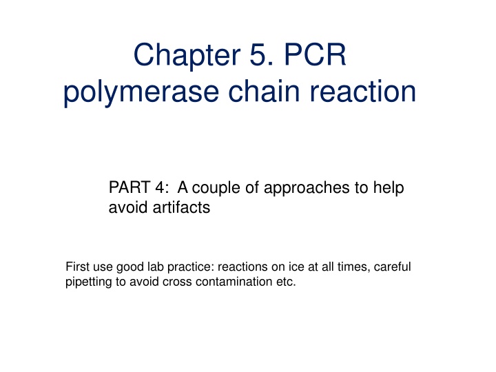chapter 5 pcr polymerase chain reaction
