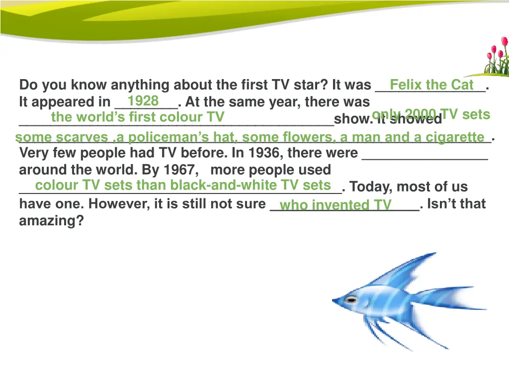 do you know anything about the first tv star
