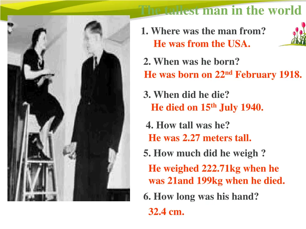 the tallest man in the world