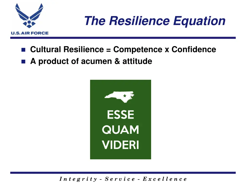 the resilience equation 1