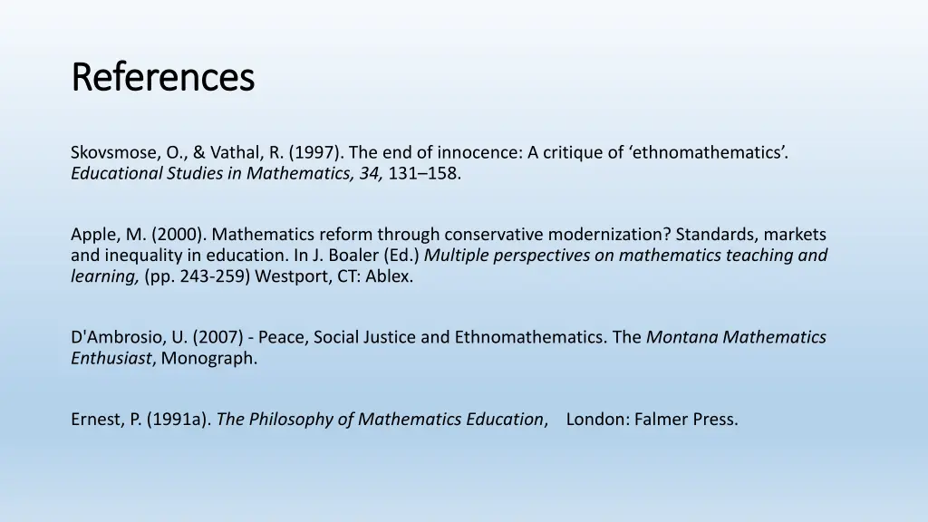 references references