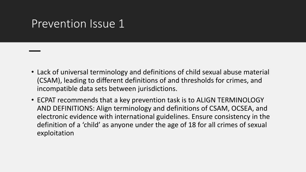 prevention issue 1