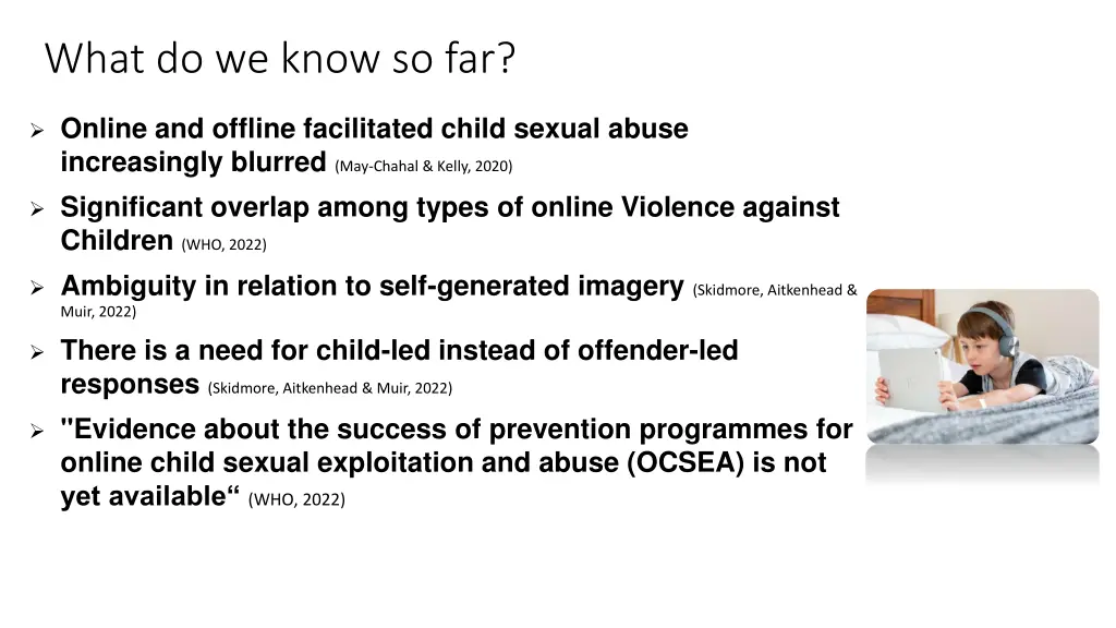 what do we know so far