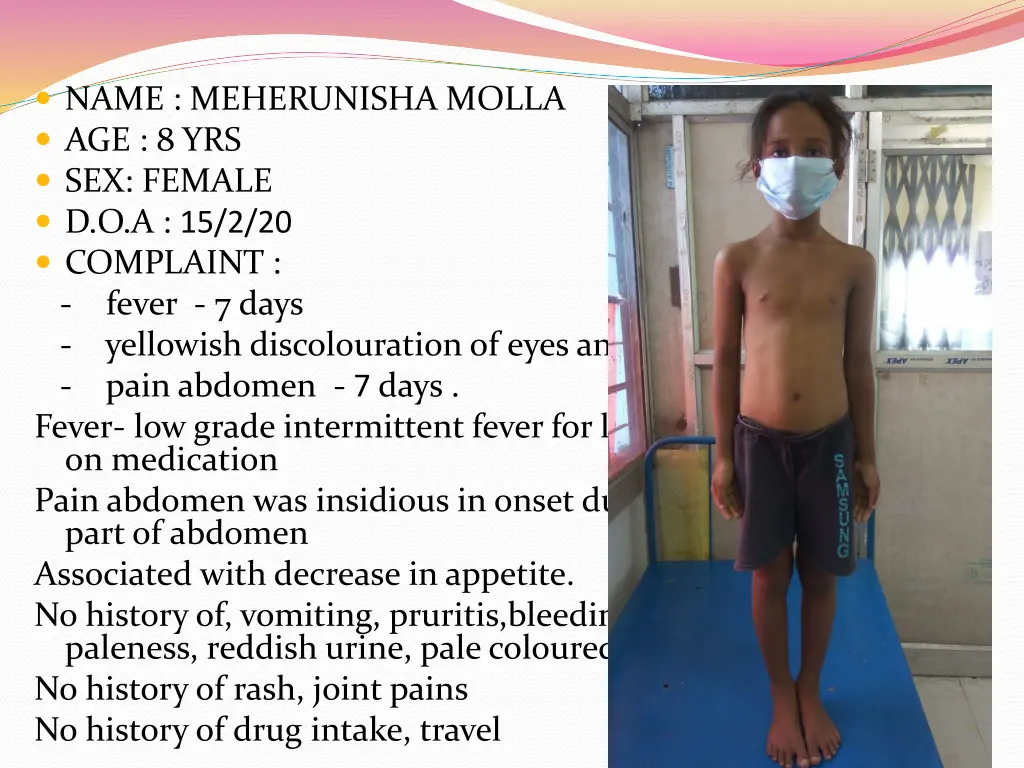 name meherunisha molla age 8 yrs sex female