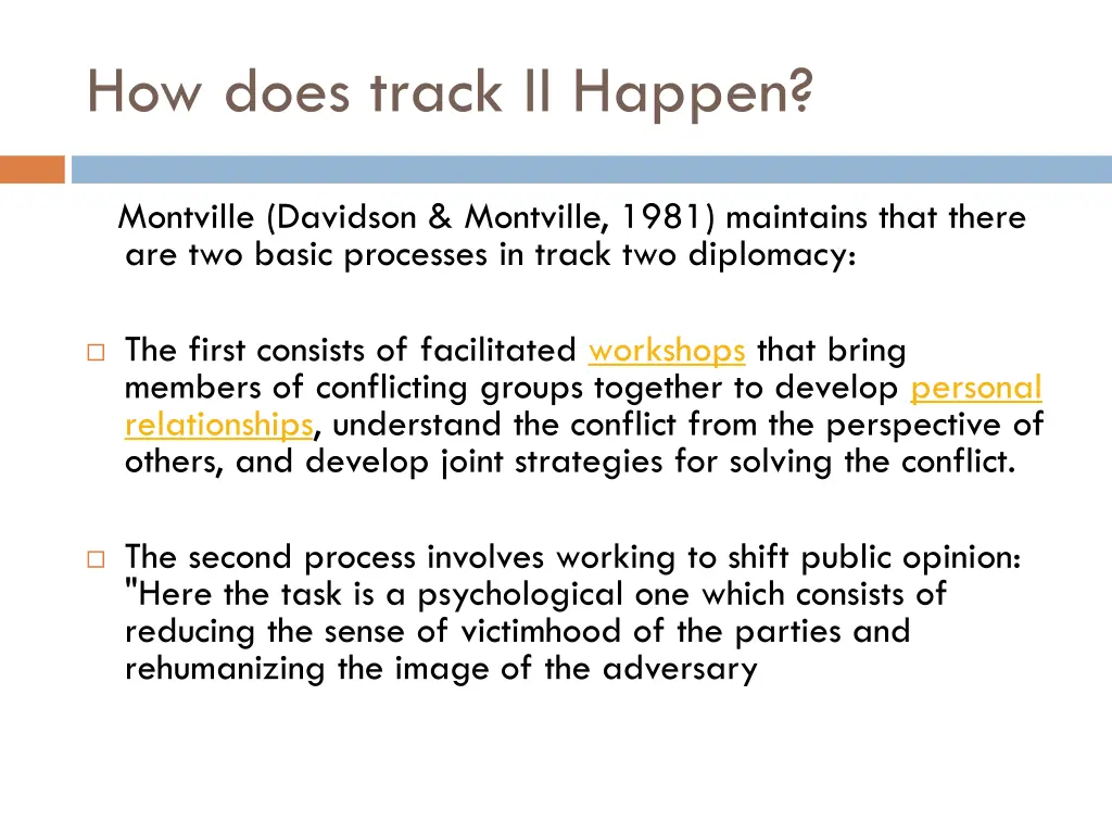 how does track ii happen