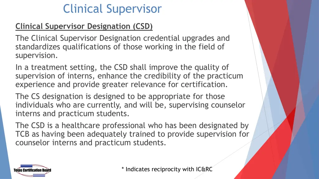 clinical supervisor 1