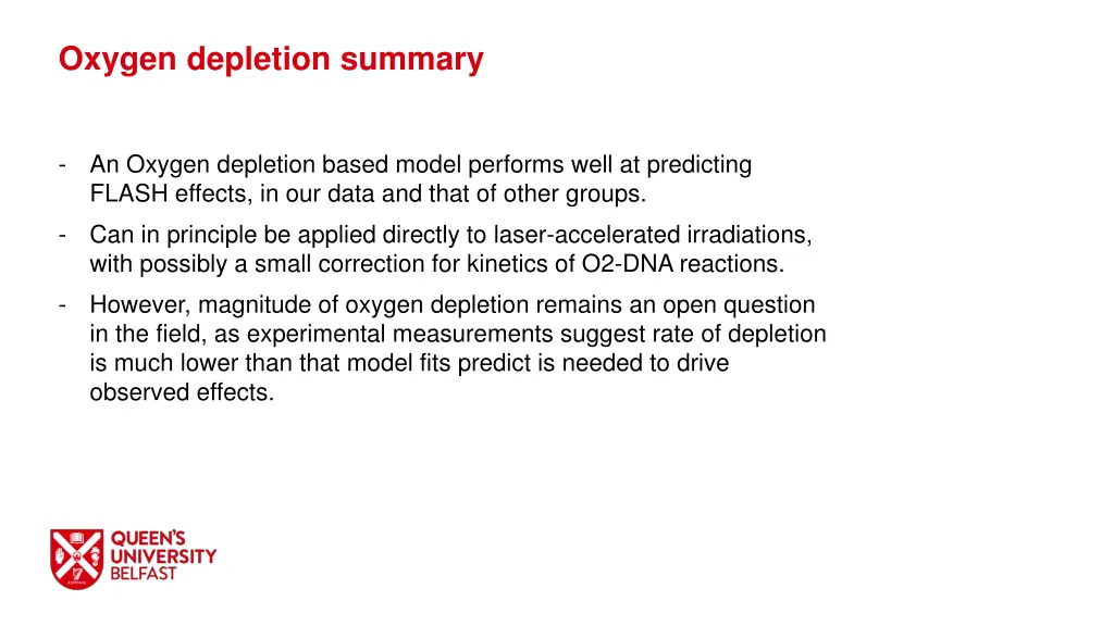 oxygen depletion summary