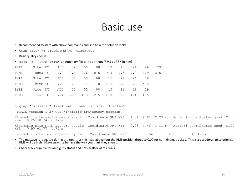 basic use