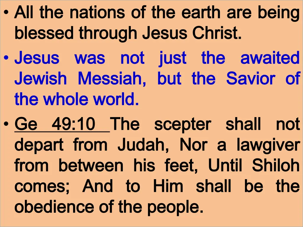 all all the blessed blessed through jesus jesus