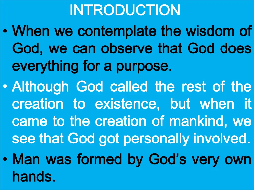 introduction introduction we contemplate