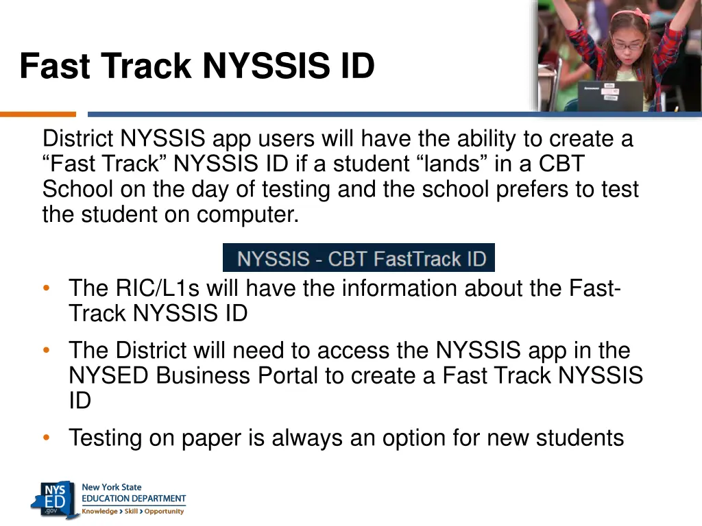 fast track nyssis id 2