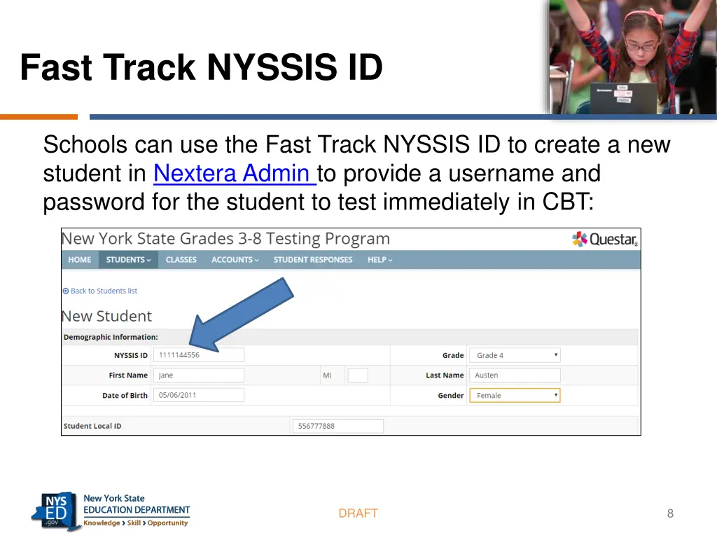 fast track nyssis id 6