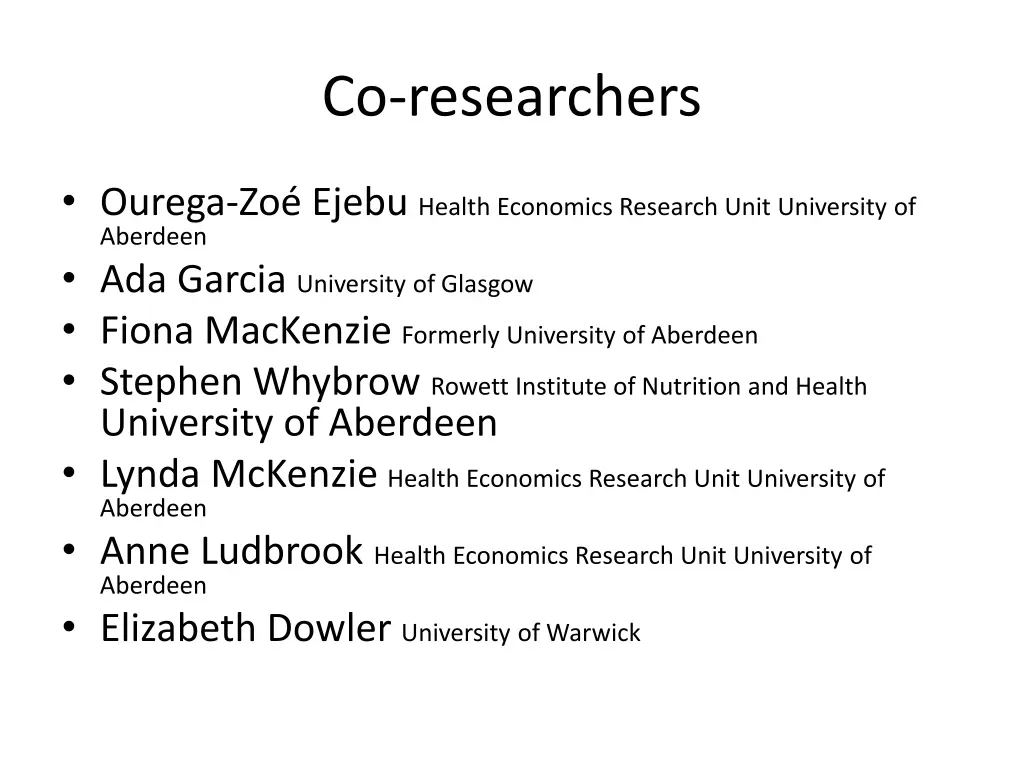 co researchers