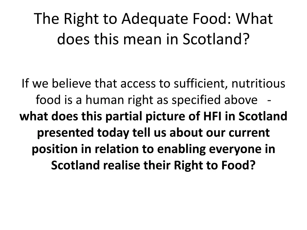 the right to adequate food what does this mean 1