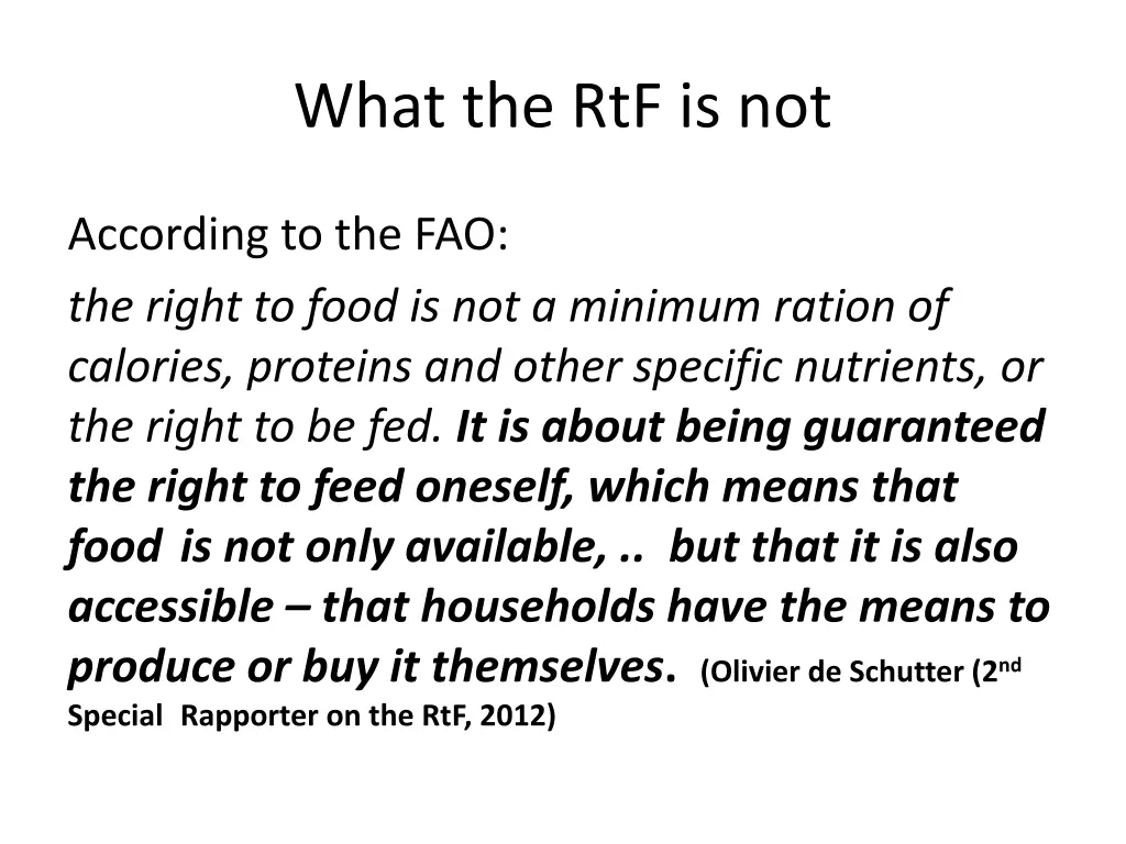 what the rtf is not
