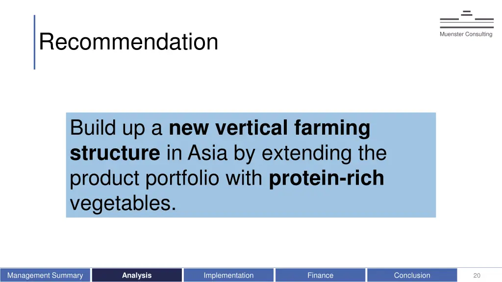 recommendation