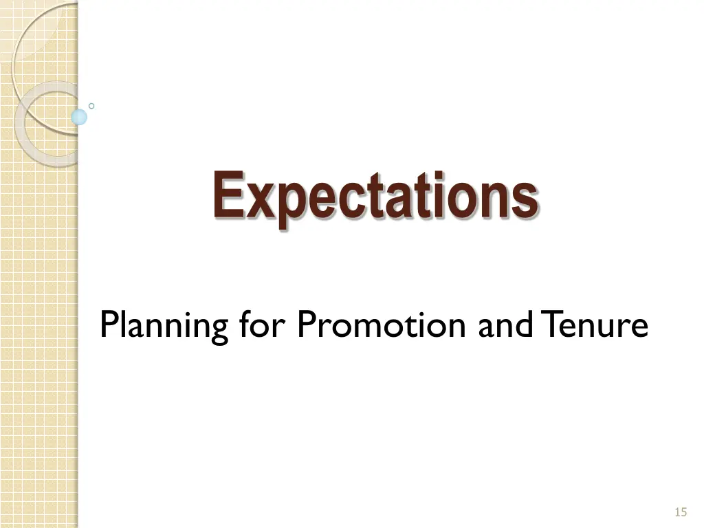 expectations