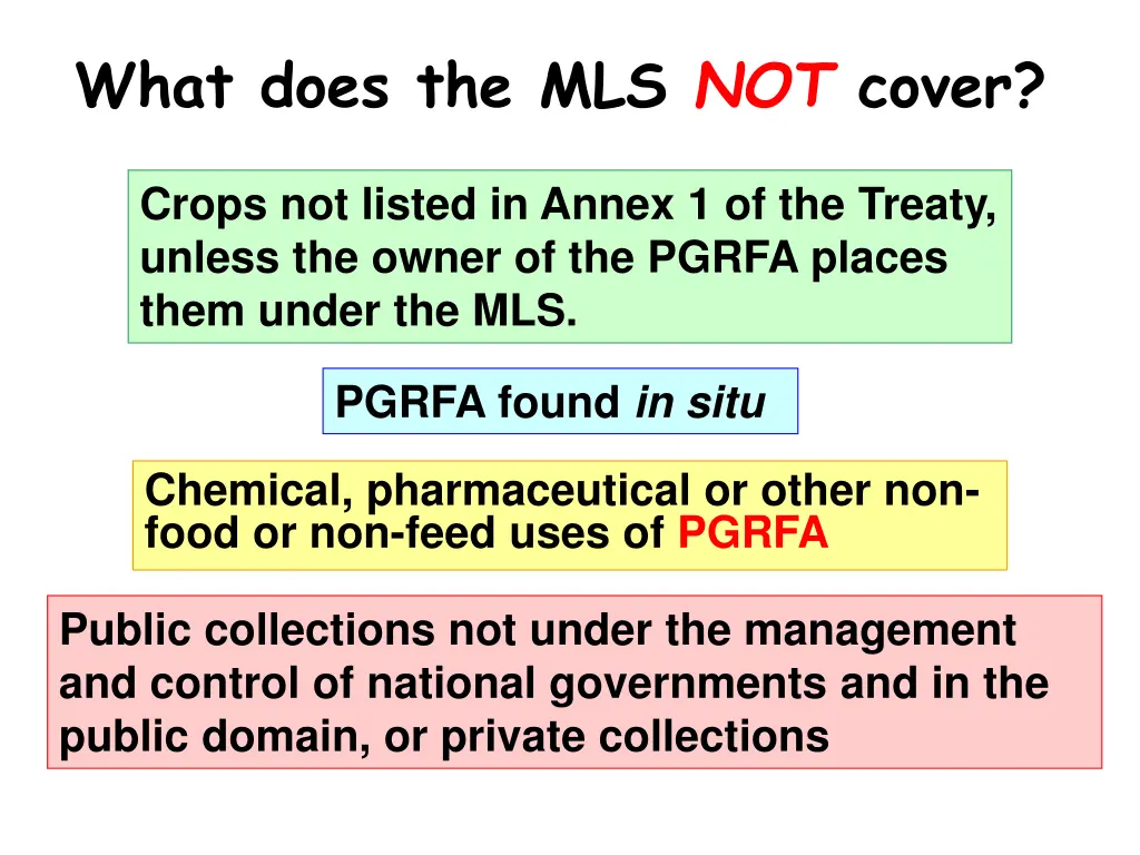 what does the mls not cover
