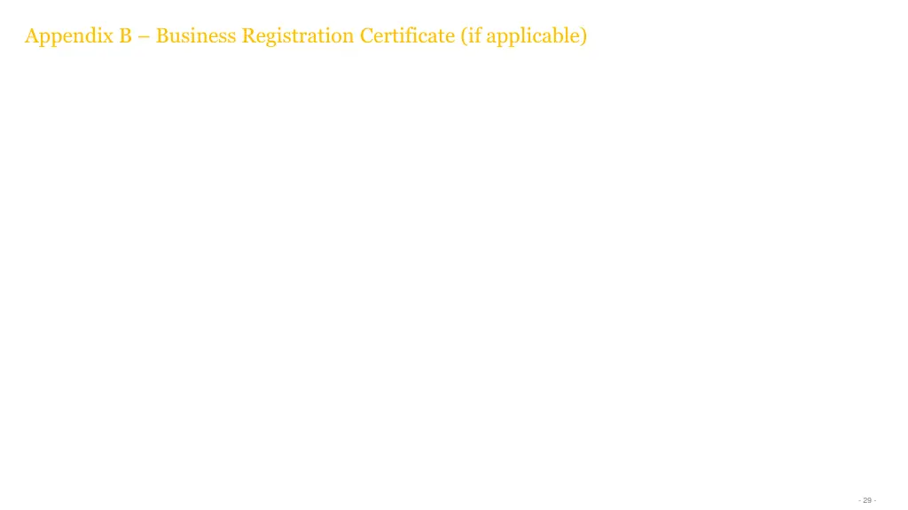 appendix b business registration certificate