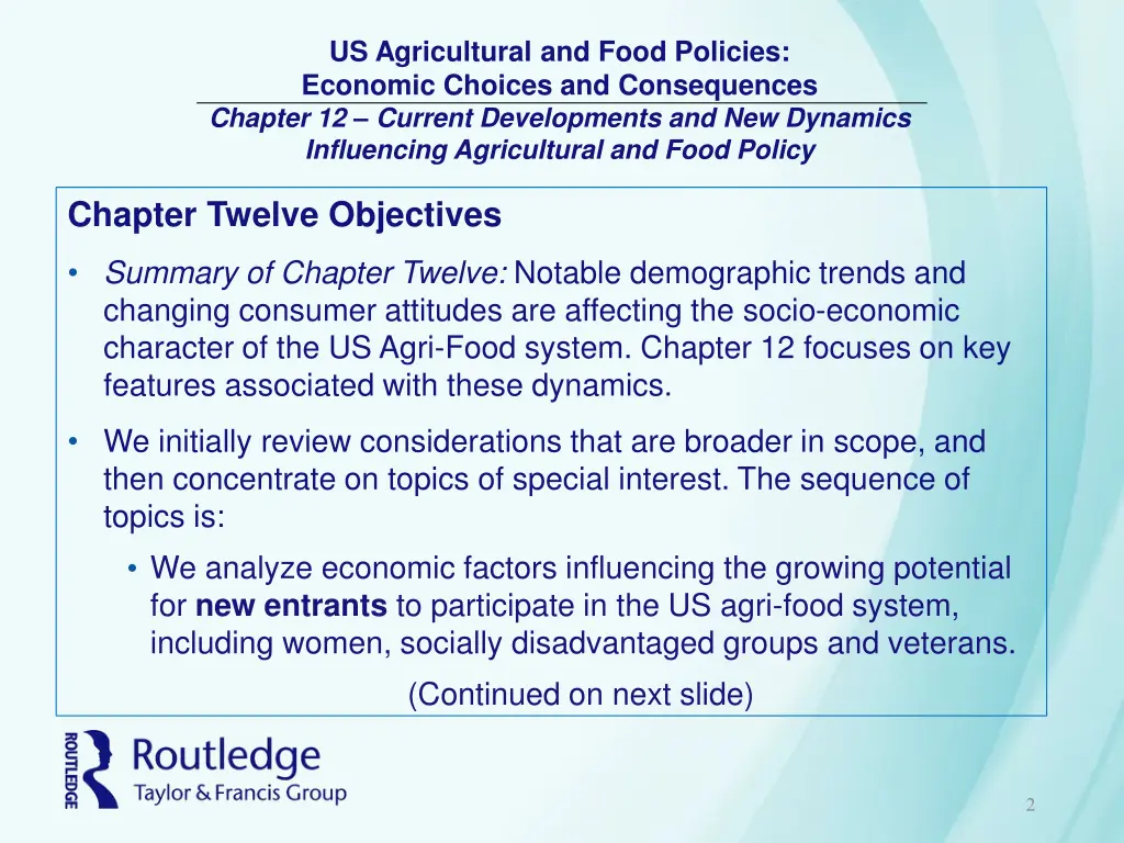 us agricultural and food policies economic 1