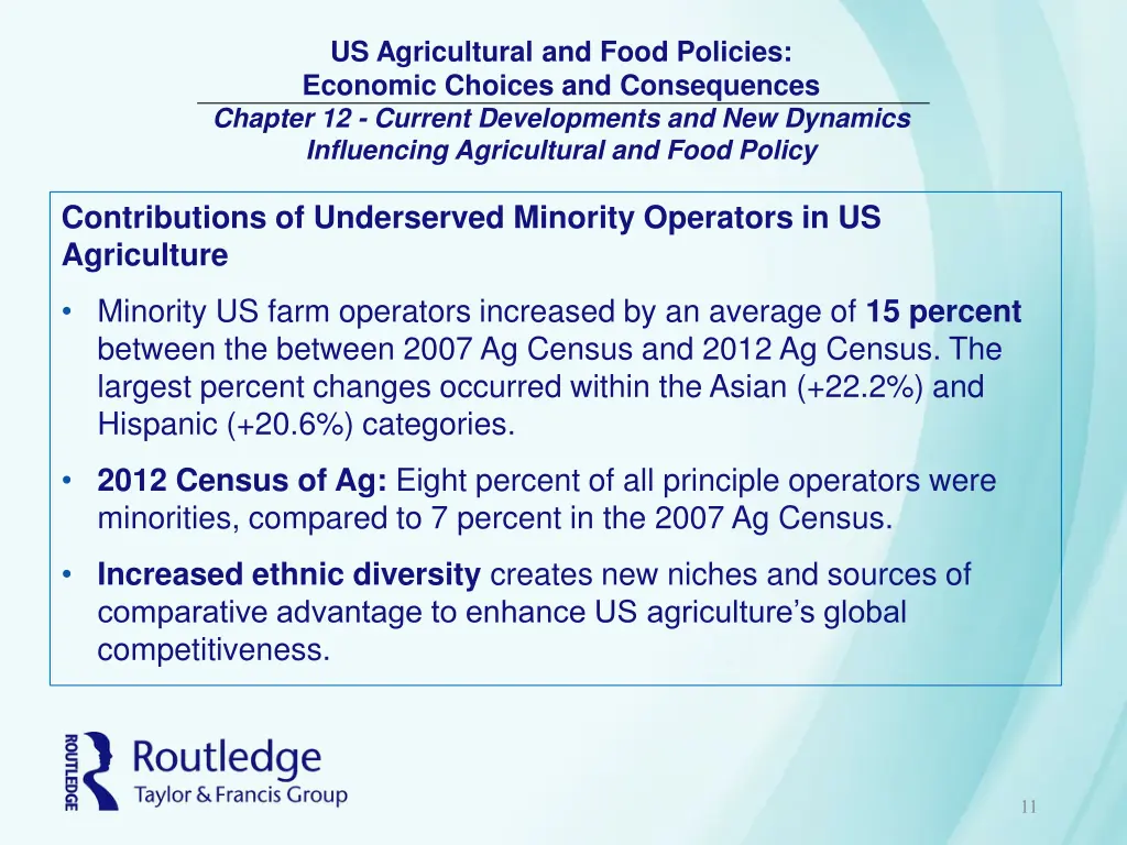 us agricultural and food policies economic 10