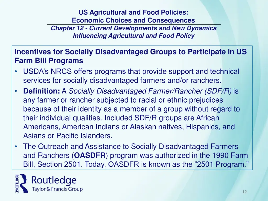 us agricultural and food policies economic 11