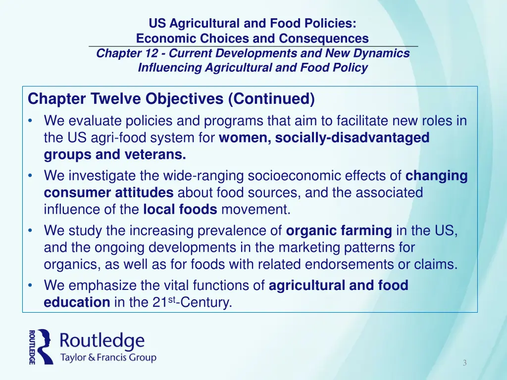 us agricultural and food policies economic 2