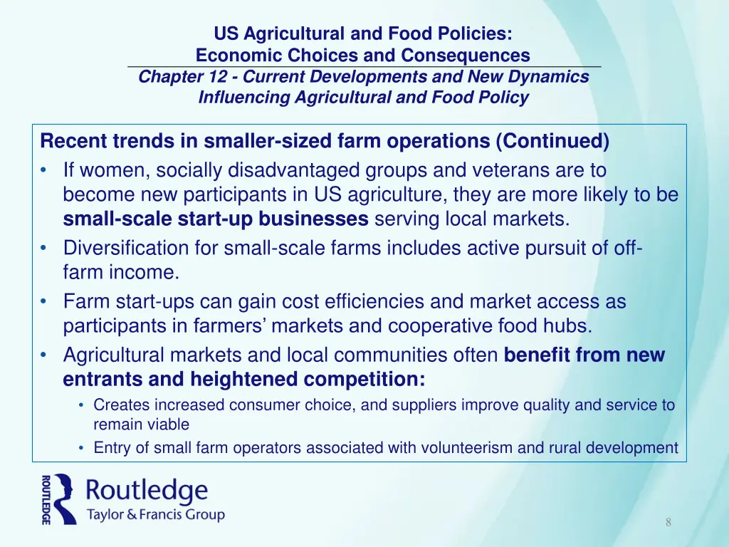 us agricultural and food policies economic 7