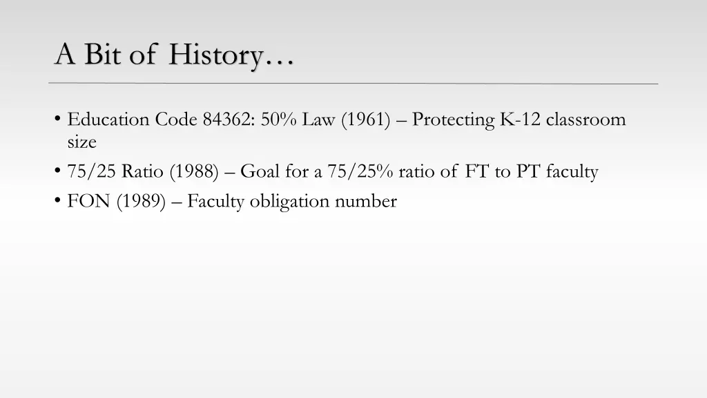a bit of history