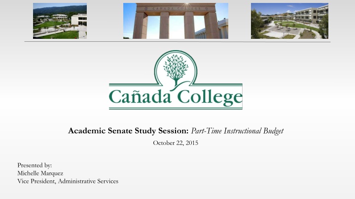 academic senate study session part time