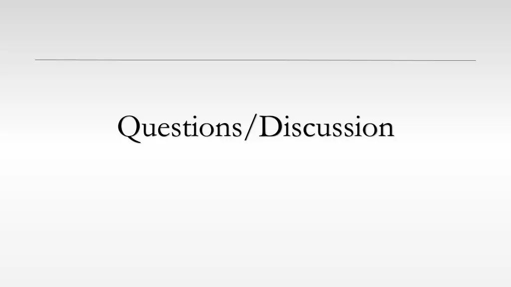 questions discussion