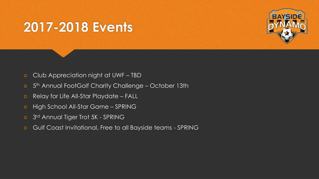 2017 2018 events
