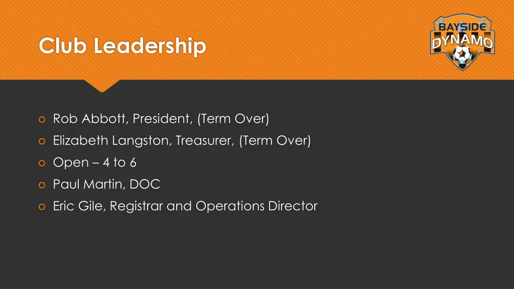 club leadership