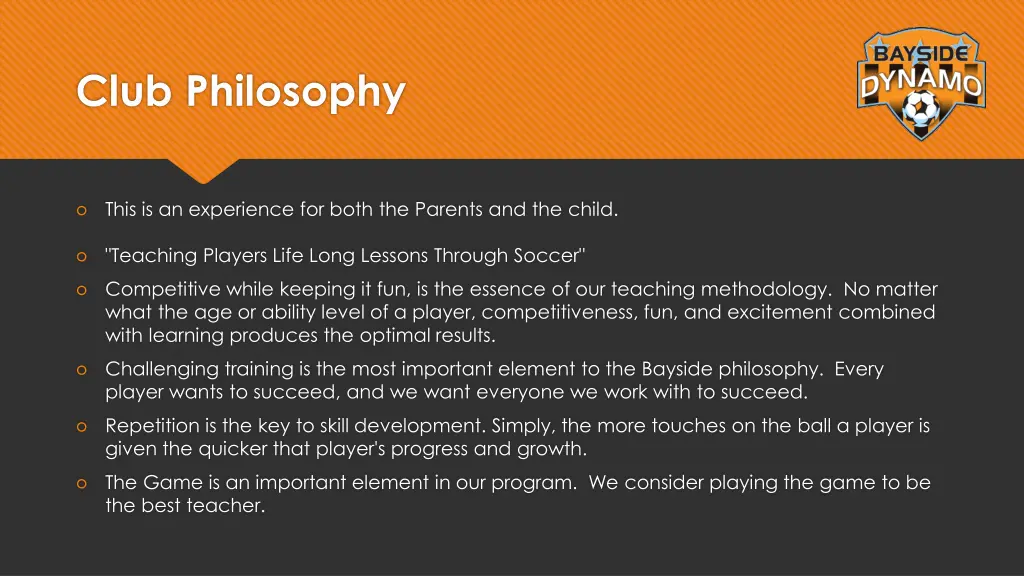 club philosophy