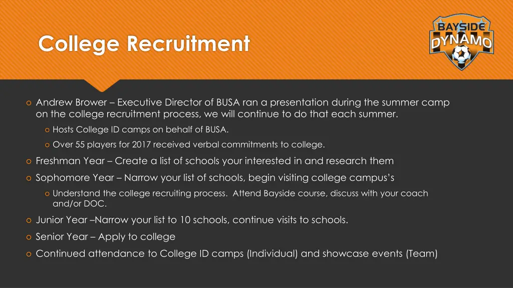 college recruitment