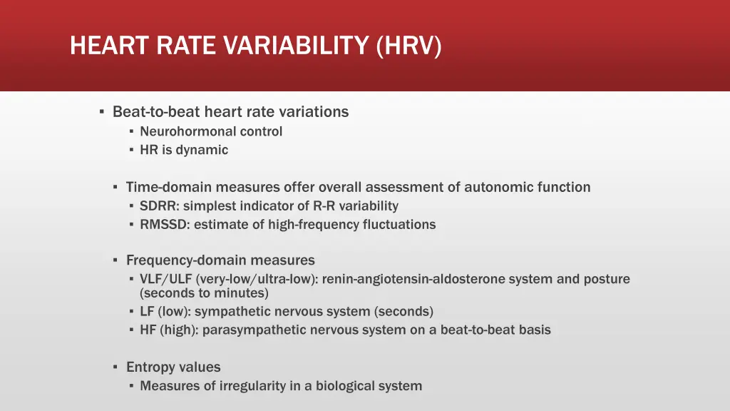 heart rate variability hrv