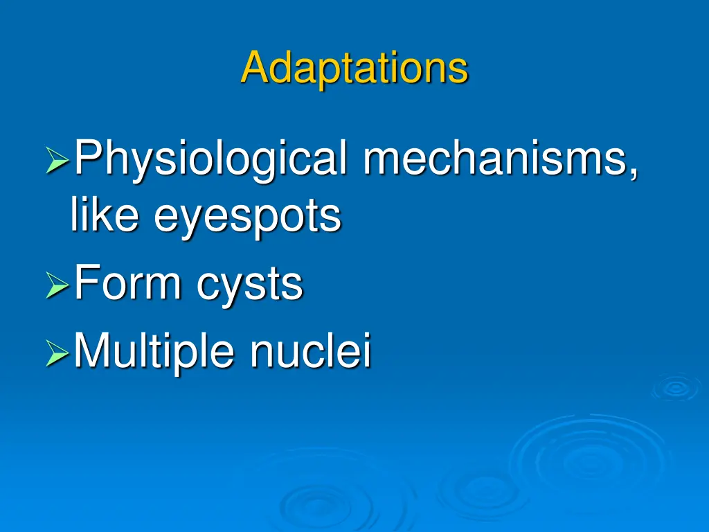 adaptations