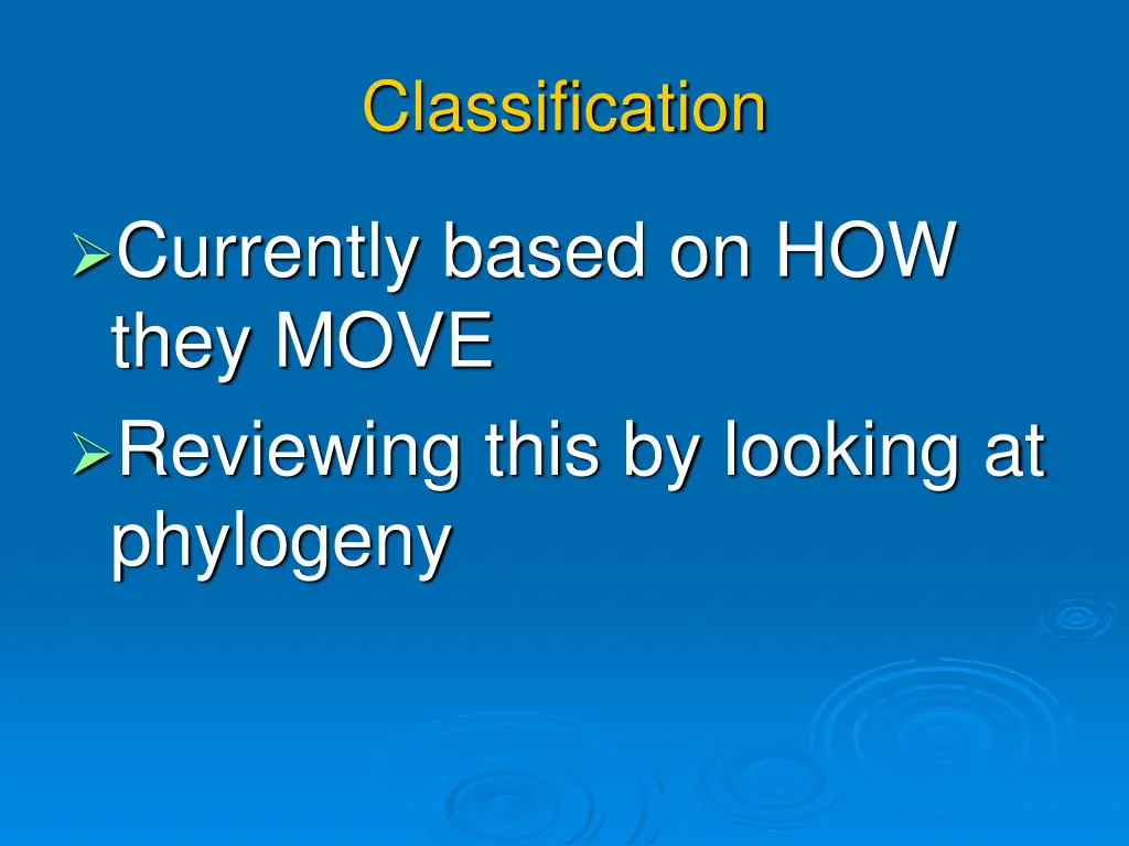 classification
