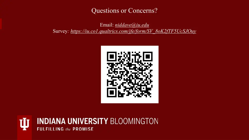 questions or concerns