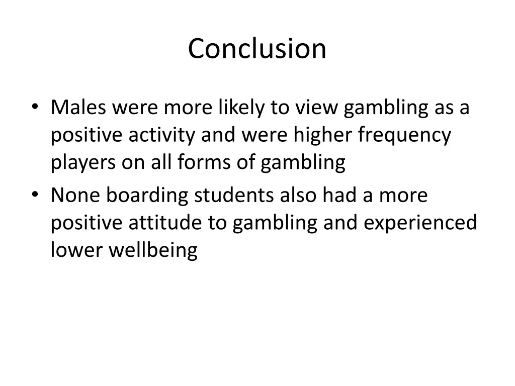 conclusion