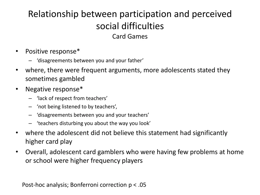relationship between participation and perceived 1